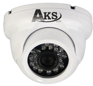 Видеокамера AHD/960H AKS-7202, антивандал, купол, f=2,8 mm, 1/4'' OV, 1 Мп, ИК-20м