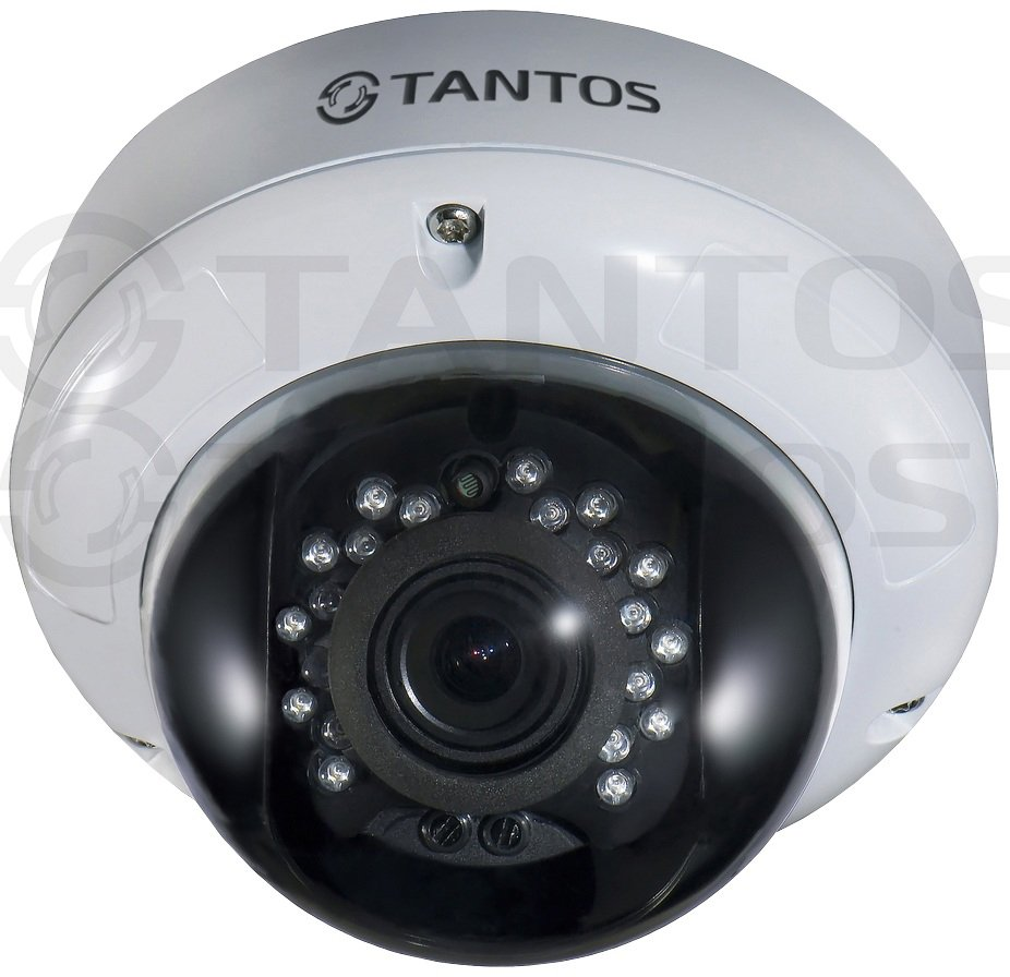 Видеокамера AHD Tantos TSc-DVi720pAHDv (2.8-12) Антивандальная купольная AHD 720