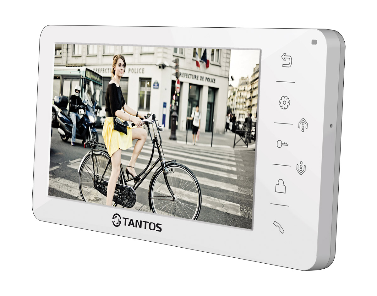 Видеодомофон Tantos Amelie (White) Монитор видеодомофона, TFT LCD 7", Hands-Free