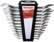 Набор ключей рожковых 6-32 мм 12 предметов Rexant 12-5845