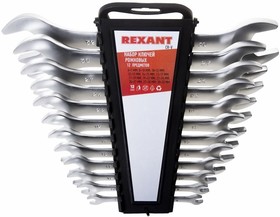 Набор ключей рожковых 6-32 мм 12 предметов Rexant 12-5845
