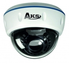 Видеокамера IP AKS-7201V IP, купол, 2,8-12 мм, 1/4" CMOS OmniVision OV9712, 1мп, ИК-до25м
