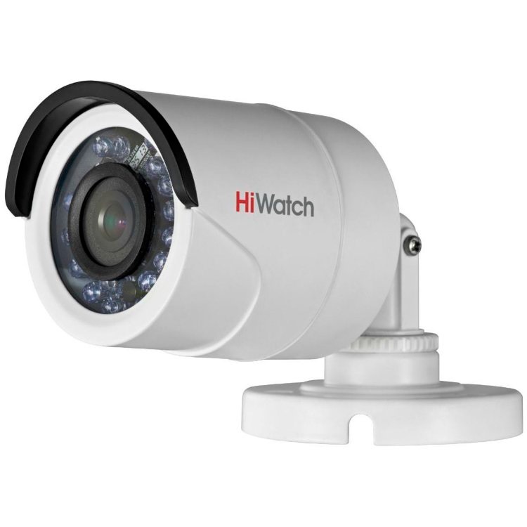 Видеокамера HD-TVI  HiWatch DS-T110  (2,8 mm) 1Мп  уличная цилиндрическая HD-TVI/CVBS